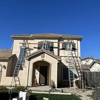 Slightly Sloped Seamless Rain Gutters - Business Photo Gallery Image